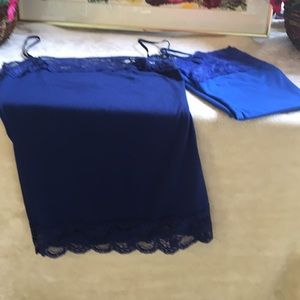 2-Blue V.1 Couture Camisoles in Royal & Navy Blue